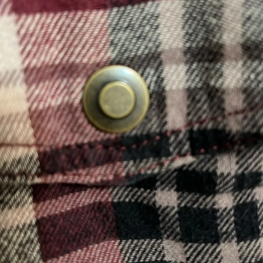 Croft & Barrow mens flannel shirt shacket XL fleece lined plaid outdoor warm
